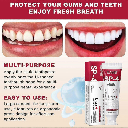 Sp-4 Toothpaste, Sp-4 Probiotic Toothpaste, 120 g Sp-4 Toothpaste, Fresh Breath Toothpaste, Complete Dental Care 2