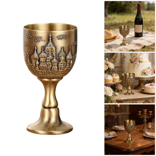 25ml Miniature Drinking Cup Elegant Carve Castles Pattern-2 2