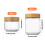 Multifunctional Glass Kitchen Jars With Wide-300ml 4 pack 4