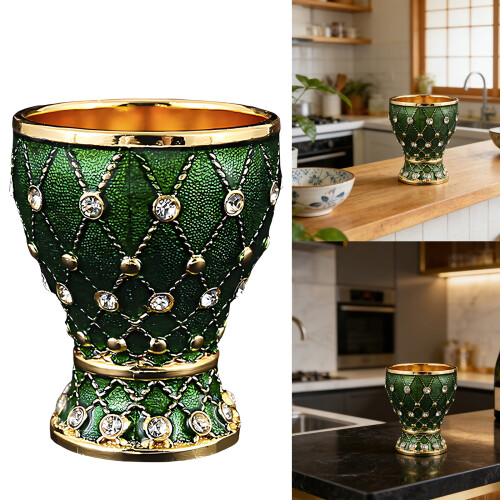 Sophisticated Handcrafted Alloy Beverage Goblet-Silver 1PCS 2