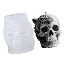 Skull Silicone Molds Halloween Candle Silicone Mould for Making