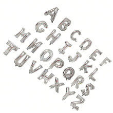 Stylish Silver Letter Balloons 26Pcs 16Inch For Birthday happy