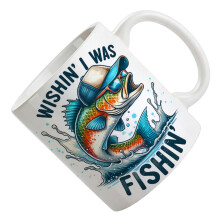 Fishing Themed Ceramic Cup 350ml Ergonomic Handle-P 3