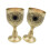 Kleines 50-ml-Schnapsglas mit Prägemuster, Edelsteineinlagen,-2 1