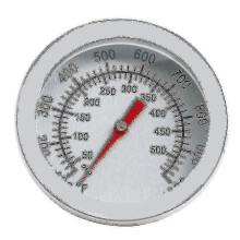 Thermomètre de barbecue en acier inoxydable à double échelle 50-500 C et 100-1000 F pour fumoir, four et cuisson en extérieur