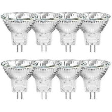 MR11 GU4 Halogen Reflector Bulb Pack of 8 20W 12V Dimmable 2700K Warm White 30 Beam Angle 250LM 35mm Diameter