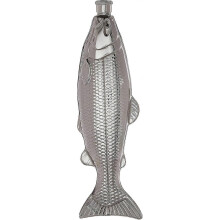 Cantimplora de acero inoxidable de 113 ml (4 onzas) para pescadores y amantes de la naturaleza.