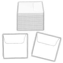 Przezroczyste etui na monety kolekcjonerskie, PVC, 2.2x2 cale, 150 sztuk, kwadratowe, pyłoszczelne