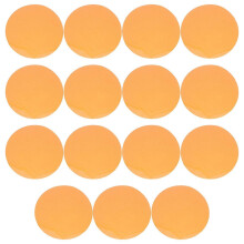 15 Pcs Orange Light Correction Gel Filter Stickers PET Round Transparent Self-adhesive Colour Sheets for Lamps Headlights Home Ambience Setting