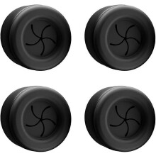 Toallero autoadhesivo de 4 piezas sin necesidad de taladrar, de acero inoxidable negro mate, para cocina y baño.