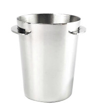 Ciotola raccoglipolvere per macinacaffè compatibile con macchine da caffè 51 mm e 54 mm, acciaio inossidabile argento
