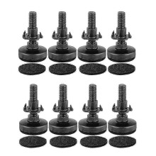 Adjustable FurFurniture Levelers Compatible with Table Legs, 1320LBs Max Support, 8-Pack Levelling Feet with Nylon & Felt Floor Protectors