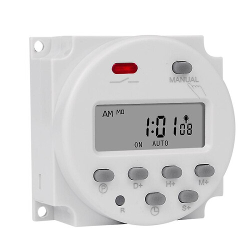7 Day Programmable Timer 220V AC 16A 3500W Digital LCD Switch for Lights & Heating Equipment