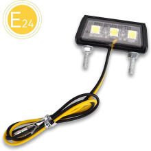 LED Licence Plate Light 12V Mini Design 30000 Hour Lifespan for Motorcycles Mopeds Quads Custom Bikes Automobiles