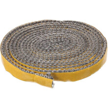 Wood Stove Door Gasket Rope 1 Roll Self-Adhesive Fibreglass Flat Seal Compatible with Fireplaces 300cm x 1cm x 0.3cm