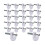 White Wall Mounting Clips 30 Sets, Plastic Wardrobe Bookshelf Installation Fixing Clips 1