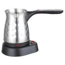 Electric Turkish Coffee Machine 500ml Stainless Steel 600W EU Plug 220V Silver Compact for Home Office Use