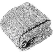 Aluminet Shade Cloth 2x2m Silver UV Resistant Reflective Mesh with Stainless Steel Grommets for Garden Plants Patio Outdoor Use