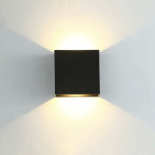 Wandlamp, metalen LED-wandlamp, warm wit 3000K, 7W, niet dimbaar, voor binnen- en buitengebruik