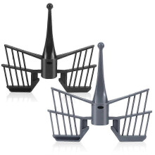 Butterfly Whisk Stirrer Attachment 2 Pack Compatible with TM5 TM6 TM31 Plastic Mixing Whipping Kneading Blending Kitchen Accessory