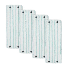 Vervangende dweilhoezen, set van 4, 42 x 15,5 cm, compatibel met Leifheit Clean Combi Twist M Micro Duo voor alle vloertypen.