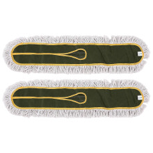 Commerciële droge stofmoppads 91 cm (36 inch) 2-pack blauw, compatibel met 36 inch draadmopframes voor industrieel en commercieel gebruik.