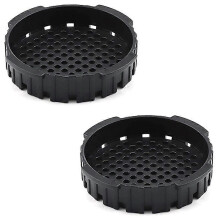 2 filtri di ricambio per caffè compatibili con macchine da caffè e espresso AeroPress, in plastica alimentare senza BPA, colore nero.