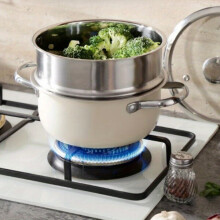 Steamer Small 1pc Stainless Steel Universal Pot for Gas Electric Stoves