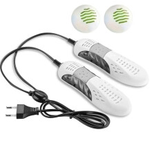 Shoe Dryer with Deodorisation and UV Protection, 18W 220V Electric Footwear Dryer, Portable Size 16.5x5.5x3cm