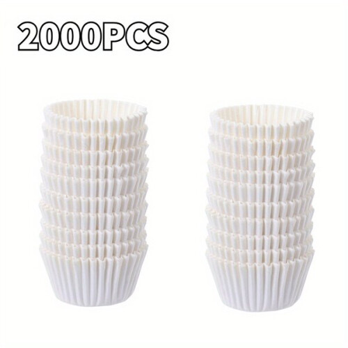 Mini pirottini monouso per muffin, 2000 pezzi di carta per cupcake e dessert