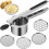 Potato Press, Stainless Steel with 4 Interchangeable Sieves for Vegetable Puree and Mashed Potatoes 1