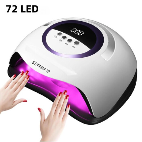 UV LED Nail Lamp with 72 Bulbs Automatic Sensing for Gel Polish Curing