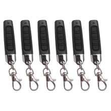Télécommande universelle 6 boutons 433 MHz pour ouvre-porte de garage, avec clonage de code fixe, pour portails et portes de garage électriques.
