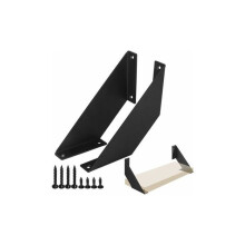 Wall Shelf Bracket, Heavy Duty Solid Iron Construction, Holds 90kg+, for Indoor & Outdoor Storage Shelves