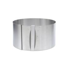 Adjustable Cake Ring and Collar Set Compatible with Universal Baking, Stainless Steel & Acetate Sheet for Baking and Decorating