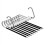Trouser Hanger 9 Pairs Silver Space Saving Wardrobe Storage Organiser 1