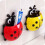 Toothbrush Holder Set, Cartoon Ladybug Shape, 2 Pieces for Bathroom and Kitchen 1