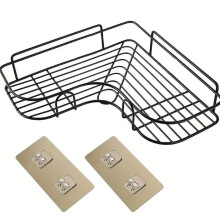Étagère de salle de bain 26x26x6cm, sans perçage, étanche, pour le rangement dans la douche