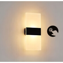 Oplaadbare LED-wandlamp - Dimbaar met aanraakbediening, Scandinavisch design voor slaapkamer en woonkamer
