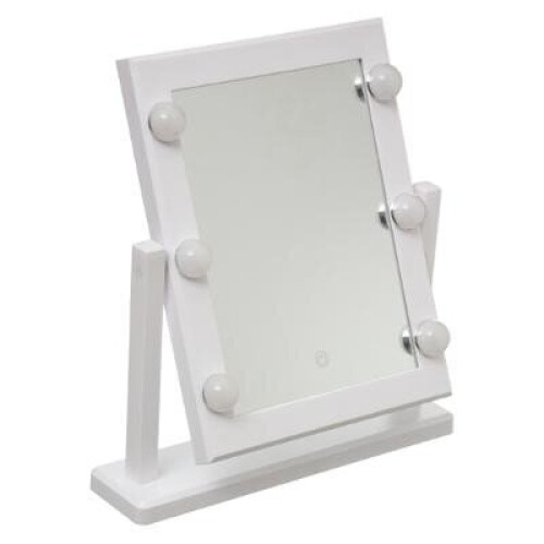 LED Cosmetic Mirror 37x40 cm with Warm White and Cold White Light Modes