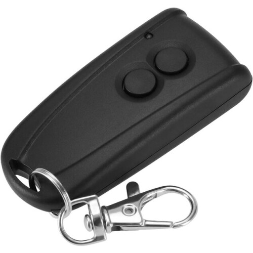 Garage Door Remote Control 2 Button 433.92MHz, Compact (6.6x3cm) Design with Key Ring Holder