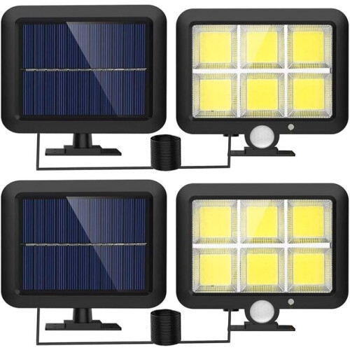 Solar Motion Sensor Light with Split Design for Patio and Outdoor Wall Security Lighting