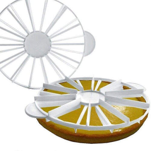 Plastic Cake Divider Double-Sided Cuts 10/12 Equal Pieces with Ergonomic Handles