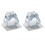 Broom Holder 2-Pack, Adhesive Mount No Drilling Required with Rotating Rollers for Wall Storage 1