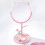 Cat Ear Table Mirror with 180 Degree Rotation, Pink Vanity Mirror for Dressing Table 1