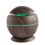 Humidifier and Aroma Diffuser, Dark Walnut, 130 ml, Ultrasonic, Silent with Multicolor LED Lighting 1