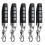 5pcs 433MHz ABS Compact Wireless Remote Control Duplicator compatible with Garage Doors Gates Systems Black 1