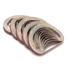 Paski ścierne 50 sztuk 330 x 10 mm tlenek glinu, gradacja 40-120, do szlifierek i pilników