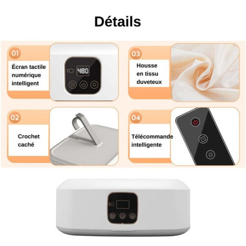 Portable Clothes Dryer Foldable with UV Sterilization Timer and Remote Control for Travel