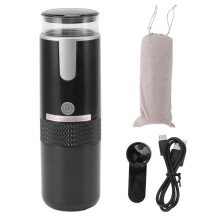 Macchina da caffè portatile compatibile con capsule K-Cup, ricaricabile, ideale per viaggi, sia per caffè macinato che in capsule.